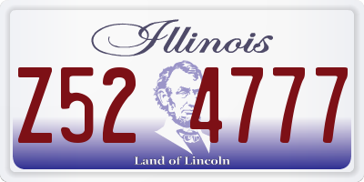 IL license plate Z524777