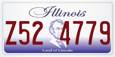 IL license plate Z524779