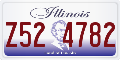 IL license plate Z524782