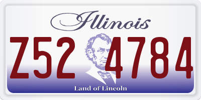 IL license plate Z524784