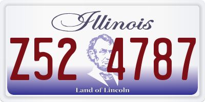 IL license plate Z524787