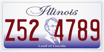 IL license plate Z524789