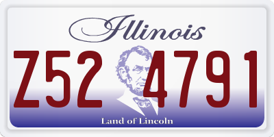 IL license plate Z524791