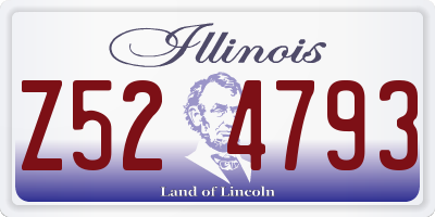 IL license plate Z524793