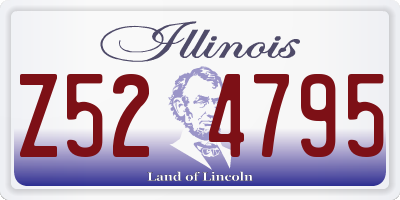 IL license plate Z524795