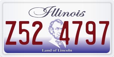 IL license plate Z524797
