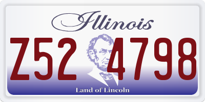 IL license plate Z524798