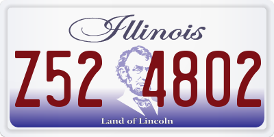 IL license plate Z524802