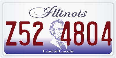 IL license plate Z524804
