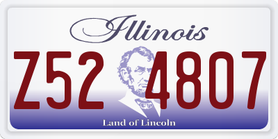 IL license plate Z524807