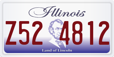 IL license plate Z524812