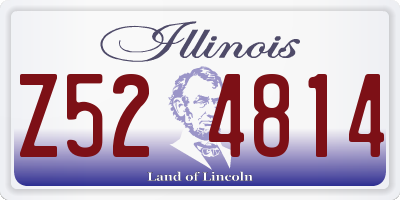 IL license plate Z524814