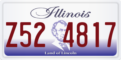 IL license plate Z524817
