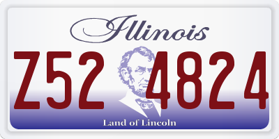 IL license plate Z524824
