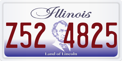 IL license plate Z524825