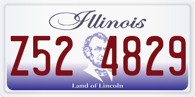 IL license plate Z524829