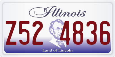 IL license plate Z524836