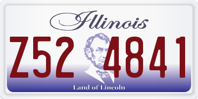 IL license plate Z524841