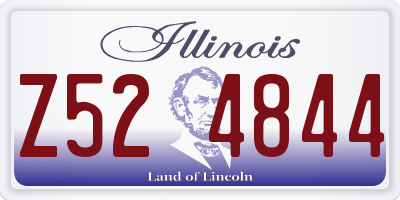 IL license plate Z524844