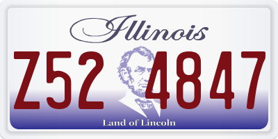 IL license plate Z524847