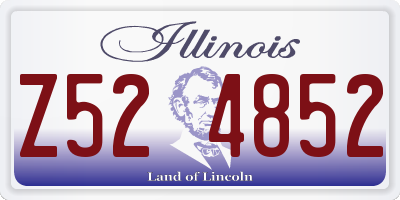 IL license plate Z524852