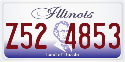 IL license plate Z524853