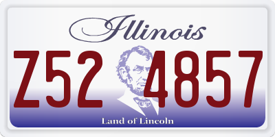 IL license plate Z524857