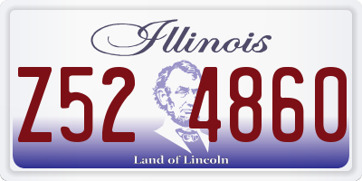 IL license plate Z524860
