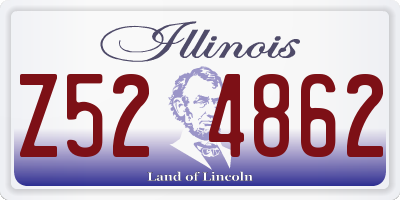 IL license plate Z524862