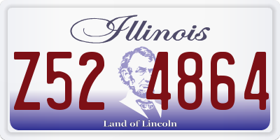 IL license plate Z524864