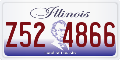 IL license plate Z524866