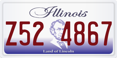 IL license plate Z524867