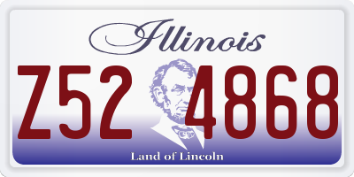 IL license plate Z524868