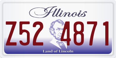 IL license plate Z524871