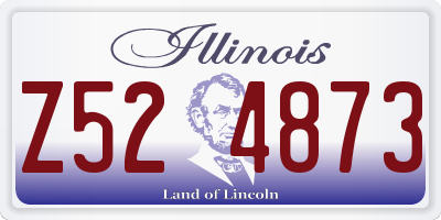 IL license plate Z524873
