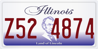 IL license plate Z524874