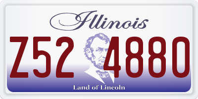IL license plate Z524880
