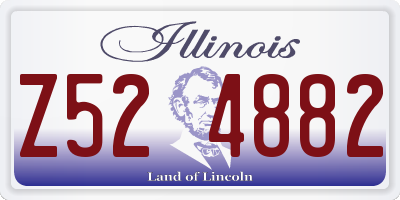 IL license plate Z524882