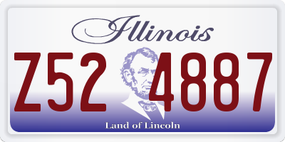 IL license plate Z524887