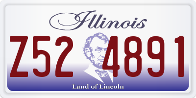 IL license plate Z524891