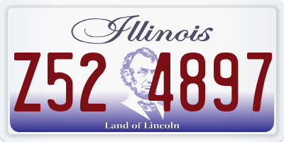 IL license plate Z524897
