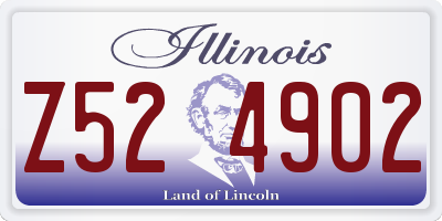 IL license plate Z524902