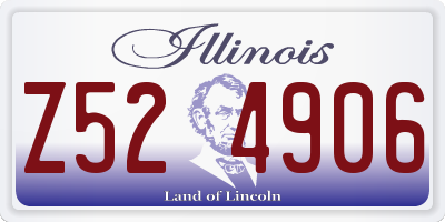 IL license plate Z524906