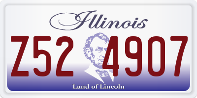 IL license plate Z524907