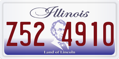 IL license plate Z524910