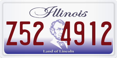 IL license plate Z524912