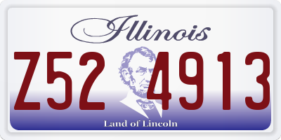 IL license plate Z524913