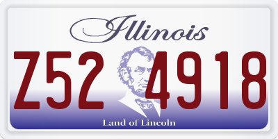 IL license plate Z524918