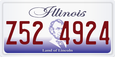 IL license plate Z524924