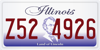 IL license plate Z524926